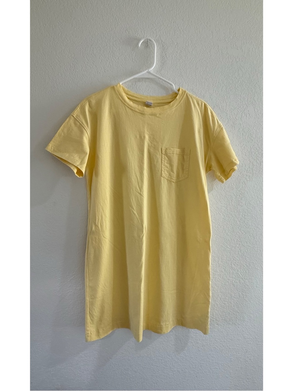 Old Navy Light Yellow T-shirt Dress